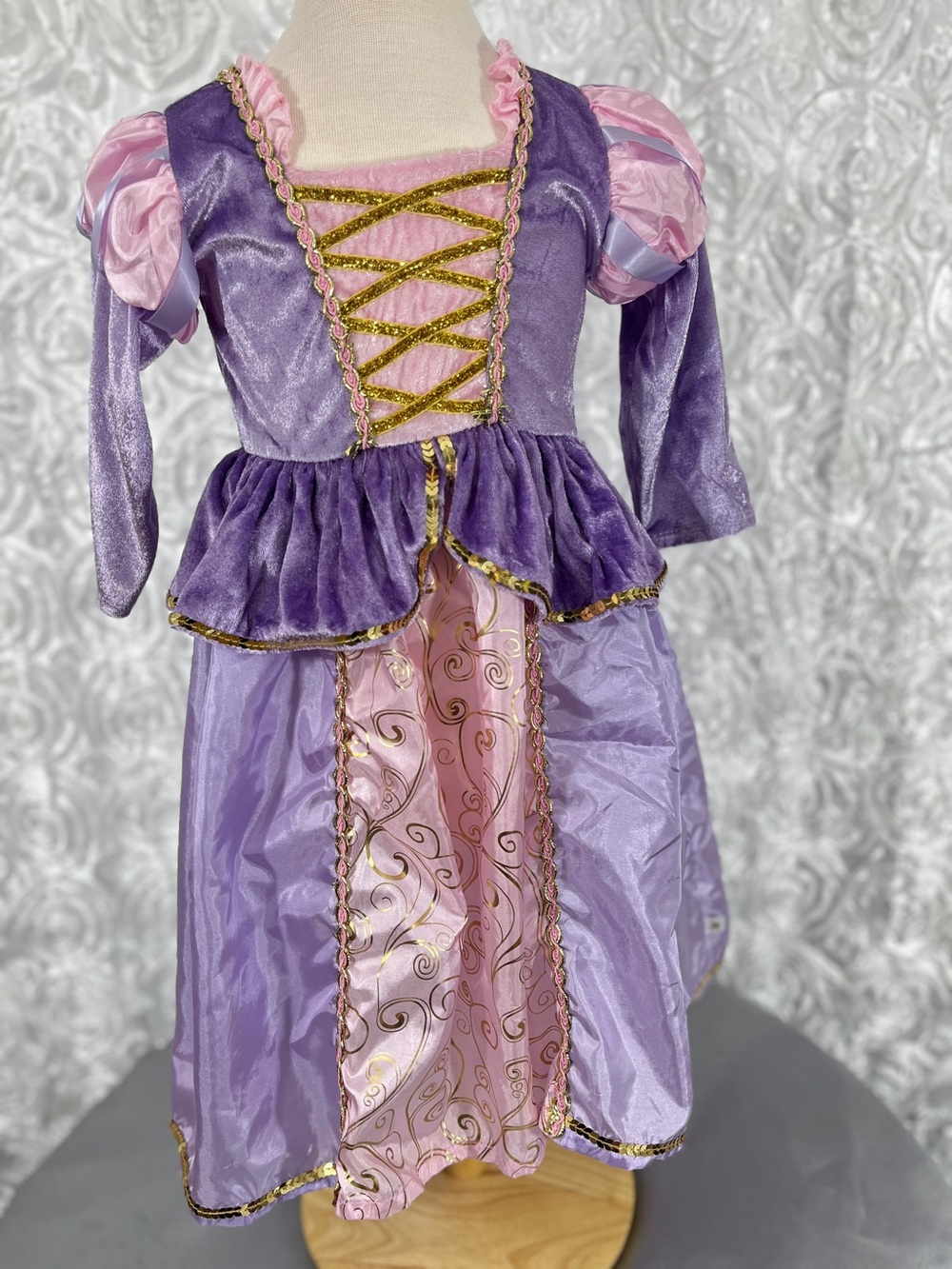 Repunzle Purple & Pink Princess Girls' Costume Dress by Little Adventures